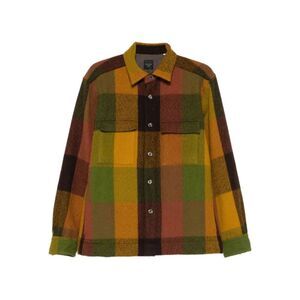 Xacus Men Wool Check Overshirt